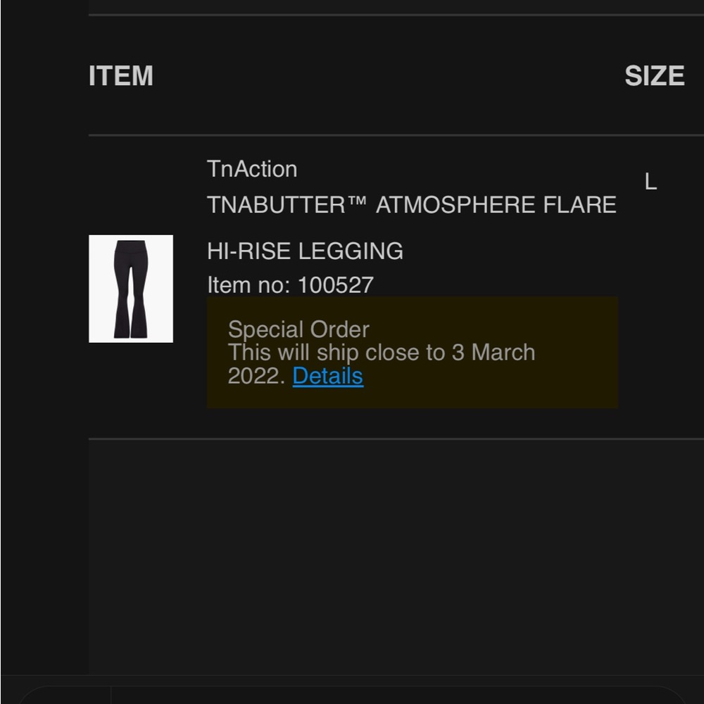 Large TNA flared leggings. Like new, hardly worn.